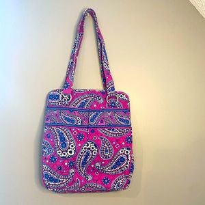 Purple Vera Bradley paisley shoulder bag